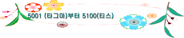 5001 (타그마)부터 5100(티스)