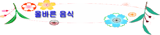 올바른 음식